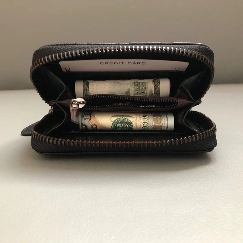 

Women Luxury Card Holder Short Wallet Mini Multi Clutch Bag Genuine Leather Homemade Fashion Pocket Korean Japan Ins Coin Purses