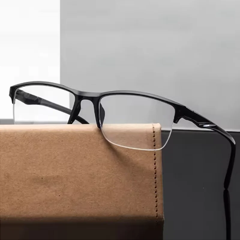 Ultraleichte Halbrahmen-Lesebrille für Presbyopie-Brillen mit Dioptrien +0,75 + 1,0 + 1,25 + 1,5 + 1,75 + 2,0 + 2,25 + 2,5 + 2,75 + 3,0 + 4,0