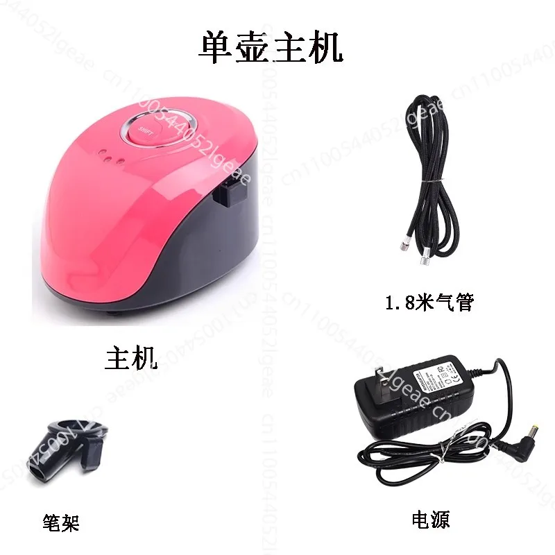 Compressor Kit for Painting Dual-pump High-pressure Oxygen Injection Device, Water Replenishment Atomization Makeup Spray Gun