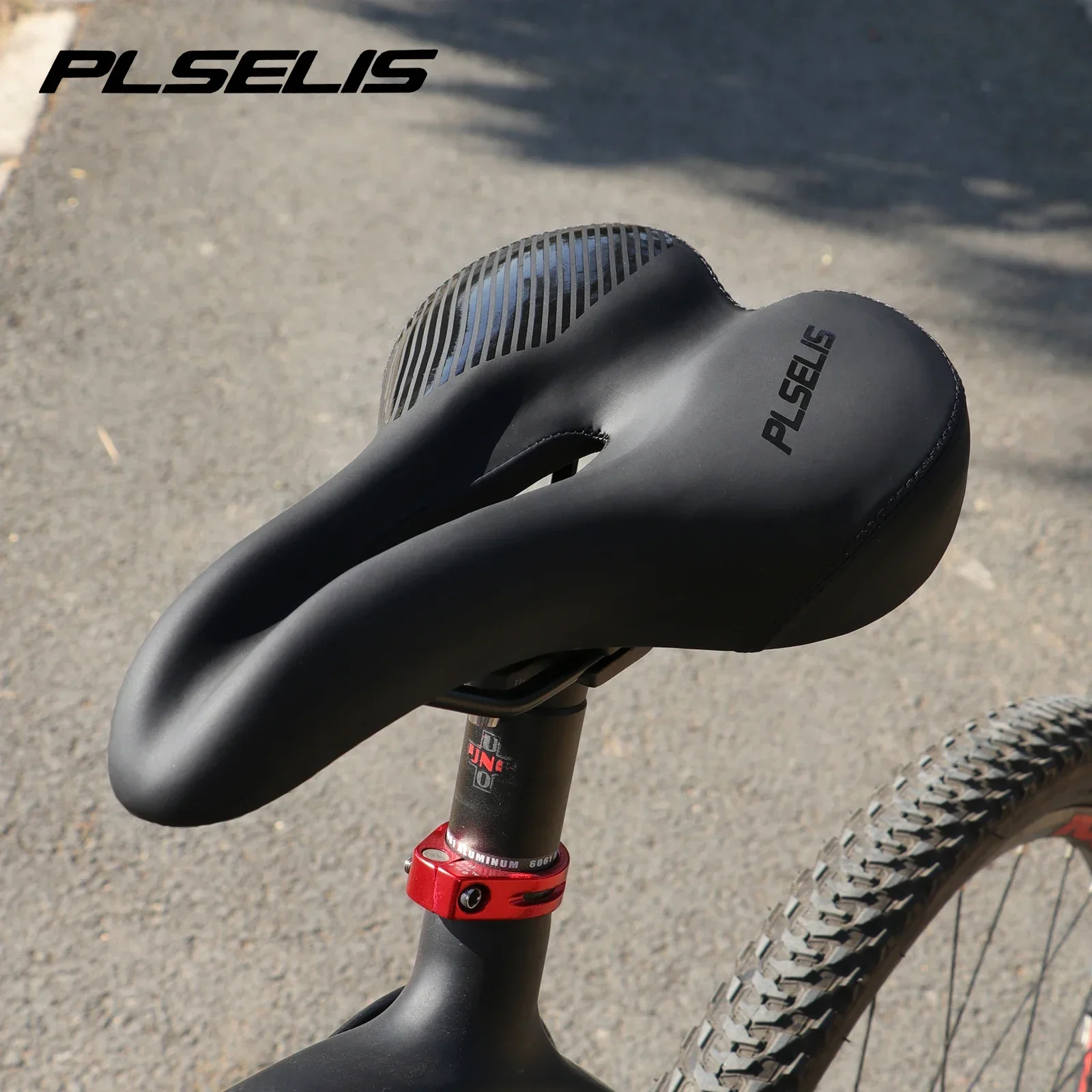 PLSELIS Bicycle Hollow Saddle Breathable Widened Comfortable And Waterproof 7x7 Mountain Bike Seat Cushion Road Mtb Saddle