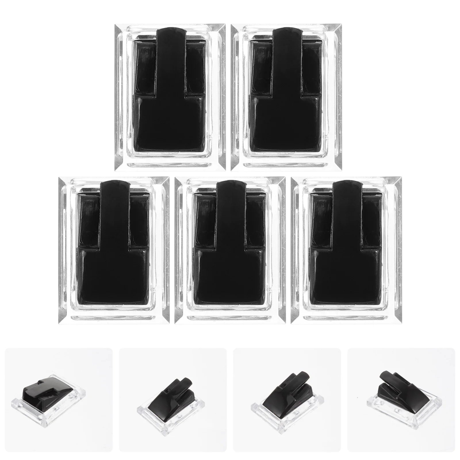 

5Pcs Ring Display Stands for Selling Acrylic Ring Holder for Jewelry Storage and Organization on Desktop Or Showcase Countertop