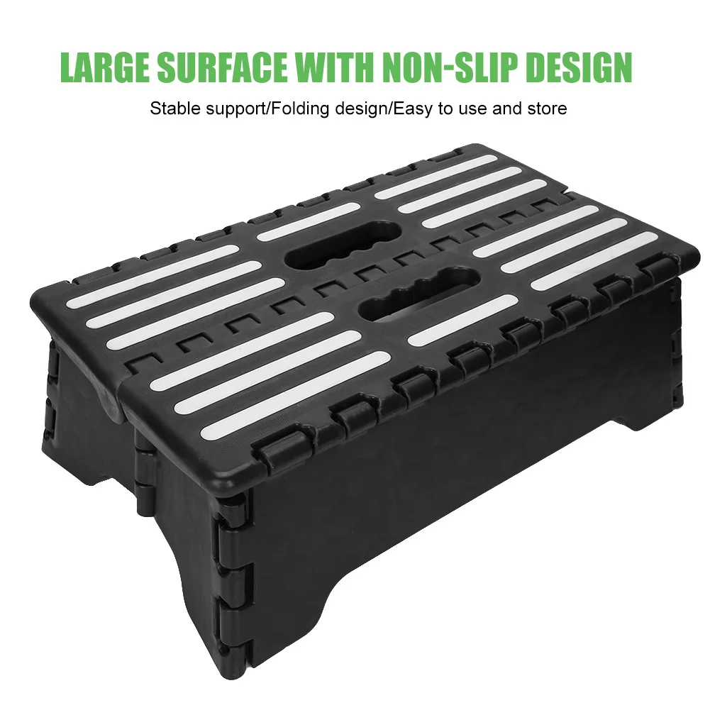 120KG Elderly Step Stool, 38 x 22 x 13cm Portable Folding Step Stool Outdoor Non‑Slip Elderly Assistant Stepping Stool Tool