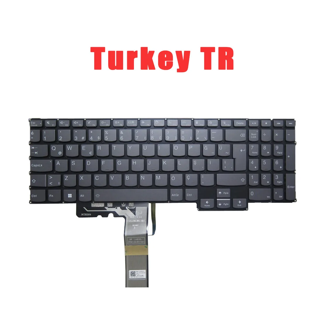 Laptop Keyboard For Lenovo For Ideapad 5 Pro-16ACH6 5 Pro-16IHU6 English US Turkey TR France FR United Kingdom UK With Backlit