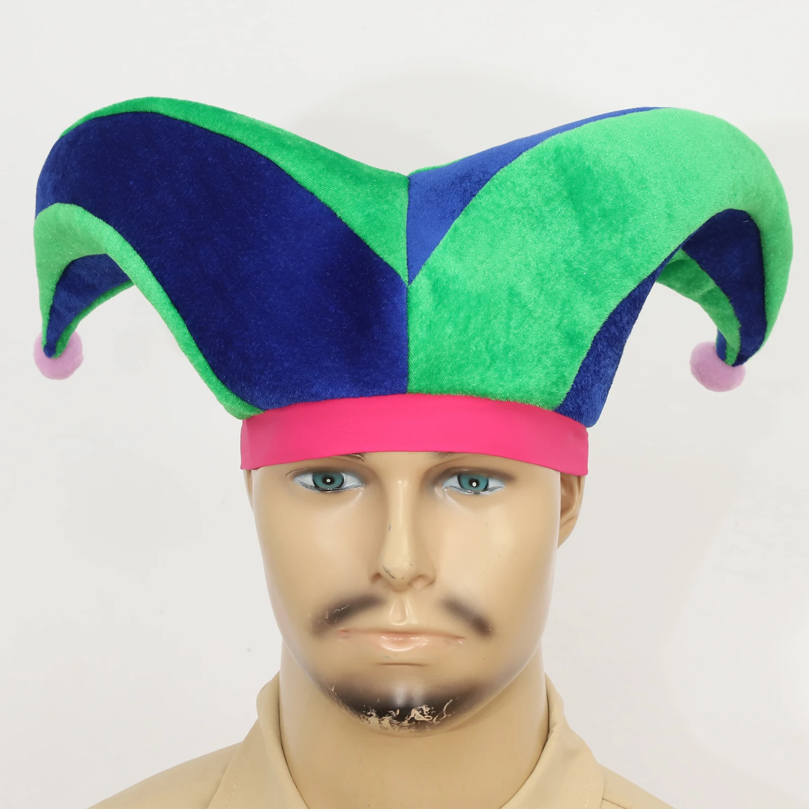 Adultos niños divertido lindo sombrero de payaso gorra accesorio de disfraz para Cosplay puesta en escena fiesta temática Halloween carnaval mascarada