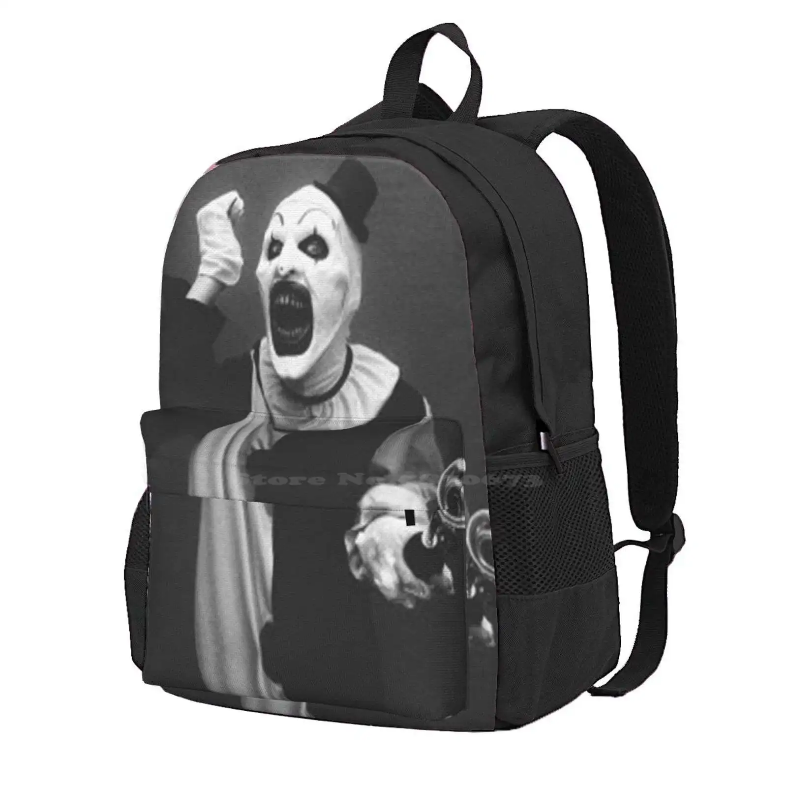 Terrifier Art The Clown Horror Hot Sale Schoolbag Backpack Fashion Bags Art Clown Art The Clown Clowns Horror Film Horror Movie