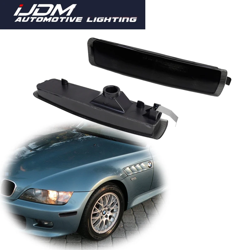 

Для BMW Z3 M Coupe Roadster с дымчатыми линзами 1996-2002 гг., передняя боковая габаритная фара, крышка, без лампы/розетки, автомобильные аксессуары