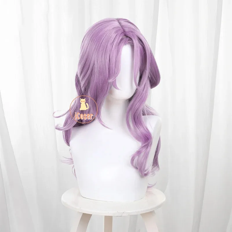 

25COSHonkai Star Rail Jade Lady Bonajade Cosplay Wig Purple Long Hair Ten Stonehearts Halloween Party for Women Girls Props iCos