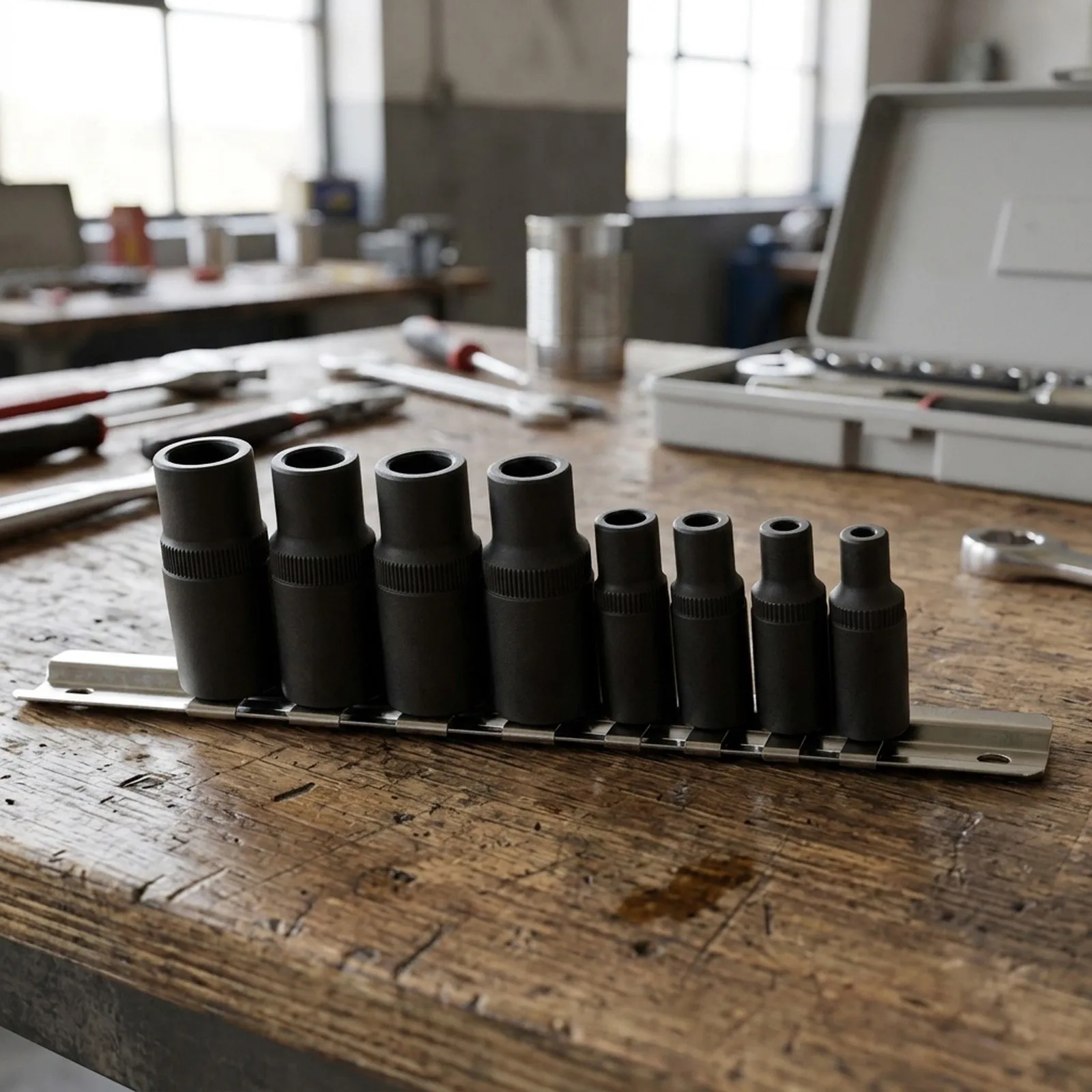 Rethreading Tools Thread Cutting Sockets 3 8 Inch Drive Socket Socket Sizes 1.5-12mm Chrome Vanadium Material
