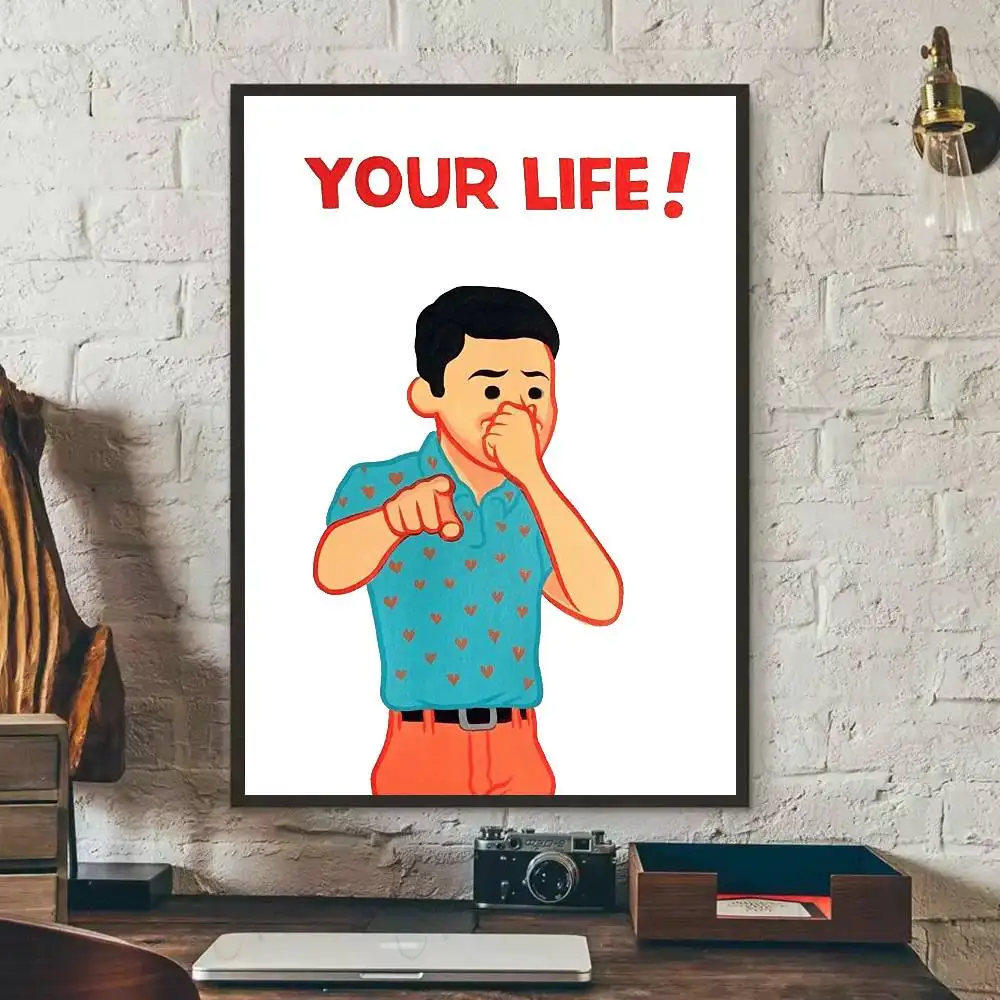 جوان كورنيلا زونزو كاريكاتير ملصق فني معرض يطبع ذاتية اللصق ديكور المنزل الديكور صور مطبوعة للحوائط ملصق غرفة المعيشة