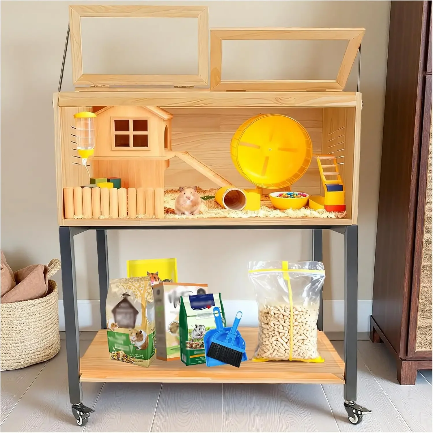 Wooden Hamster Cage…