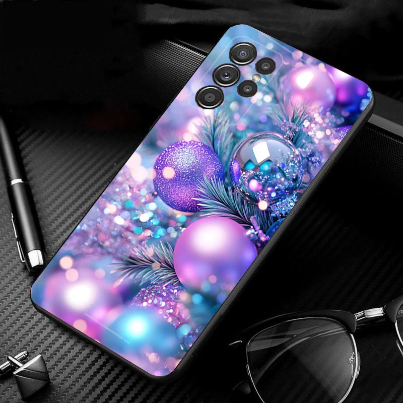 

Christmas Tree Ball Phone Case For Samsung Galaxy S25 S24 S23 S22 S21 Ultra S24 S23 S22 S21 S25 Plus S24 S20 FE