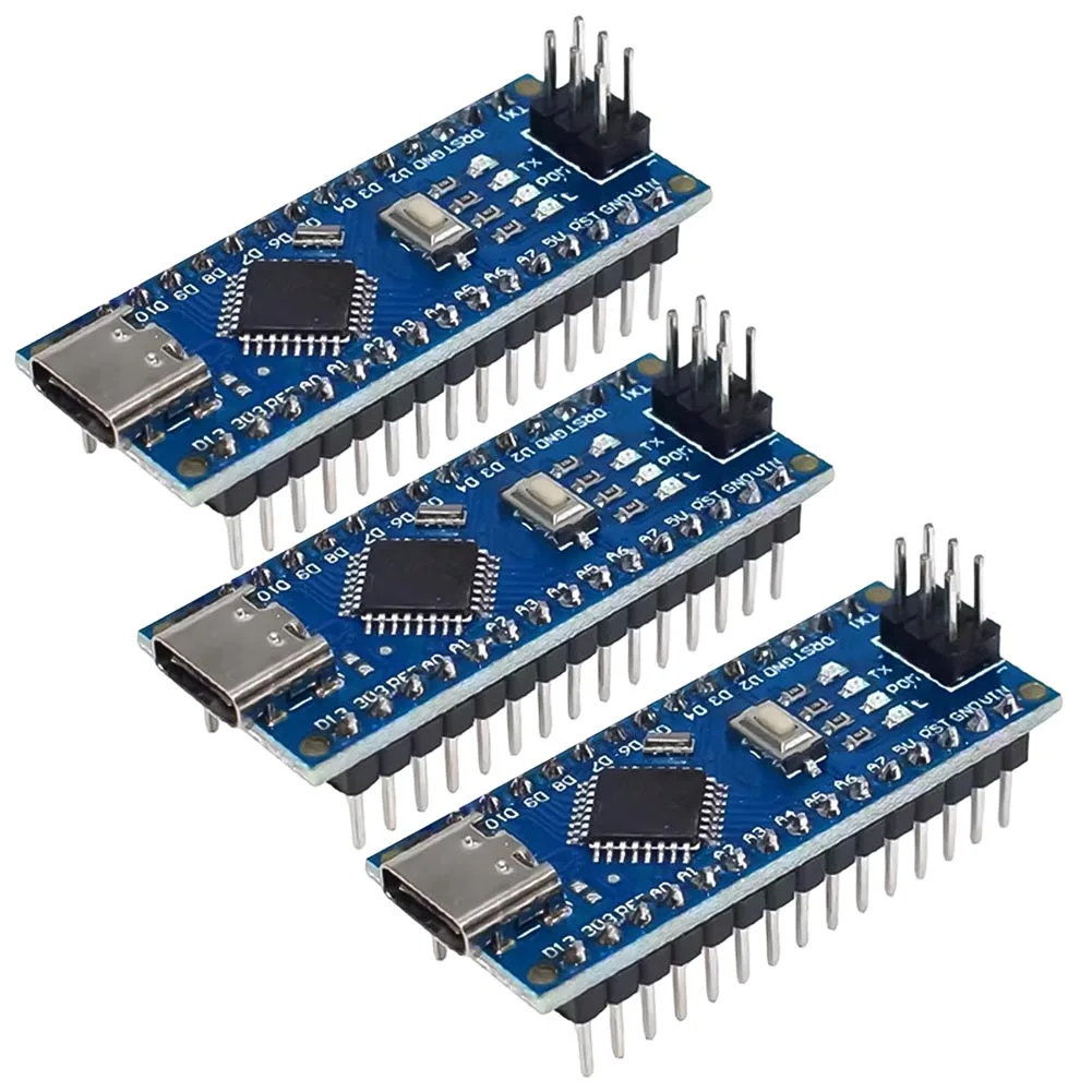 Compact Board TYPE-C Port 16MHz Clock Frequency 32KB for flash Memory Flexible Power Supply For Arduino Projects Blue