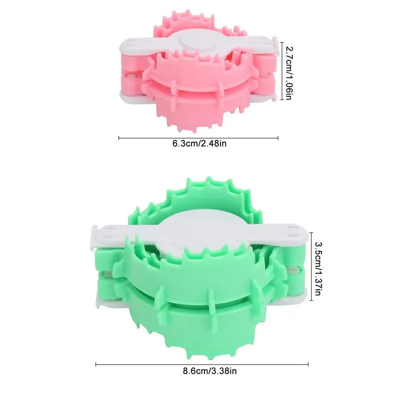 2pcs Portable Fluff Handmade Ball Pompom Maker Tool Heart Shape Yarn Ball Maker Fluff Ball Weaving Tool Yarn Pompom Maker