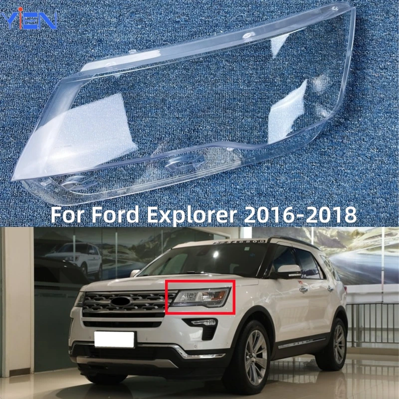

Для Ford Explorer 2016 2017 2018, аксессуары для автомобилей, прозрачный материал ПК, крышка фары