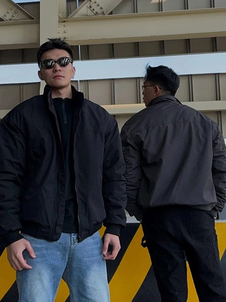 

Tee-Proof Jaet Flight Suit Men's Spring Autumn Loose Fit Anti-Wrinkle Polyester Fiber Long Sve Zipper Closure