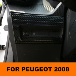 Car Headlight Adjustment Decorative Frame for Peugeot 2008 2021 2022 2023 Car Headlight Adjustment Button Area Decorative Frame