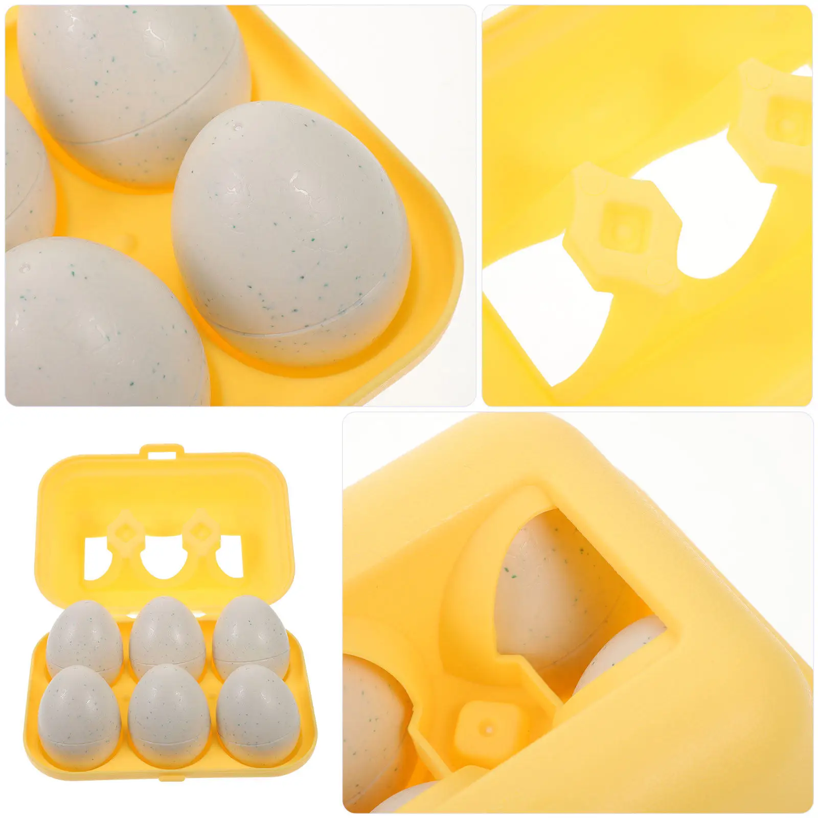 

Набор из 6 развивающих яиц для малышей: умное обучение распознаванию цвета и формы