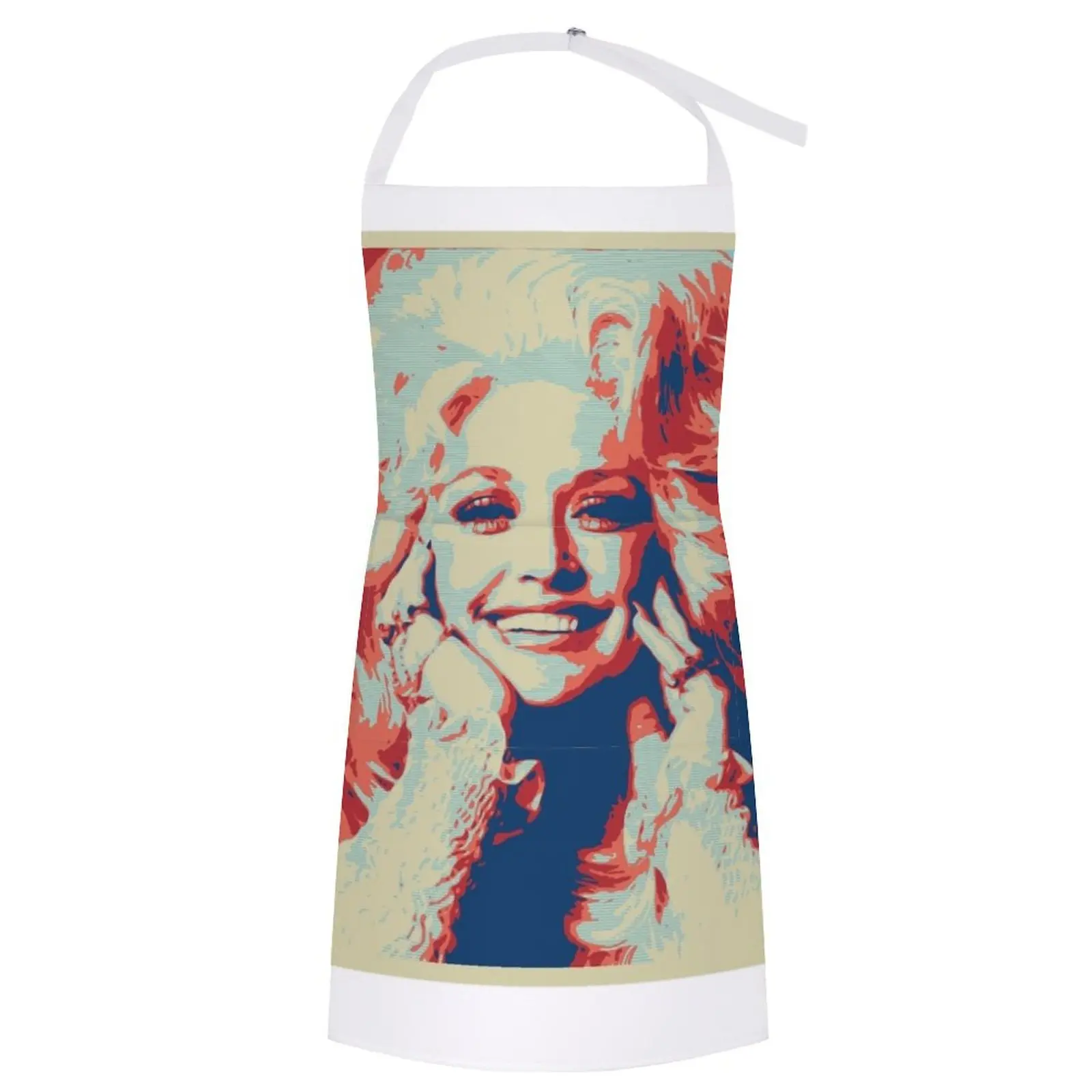 

iconic dolly parton in red and blue Apron Apron Women Bib For Kitchen