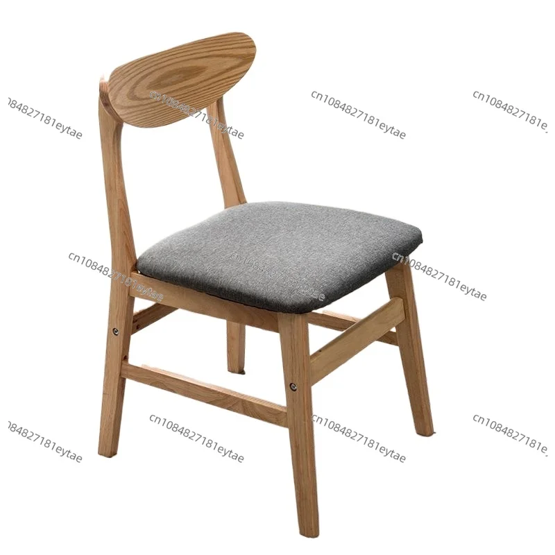 Simple and modern solid wood dining chairs, adult home dining tables and chairs, back-backed tables and chairs