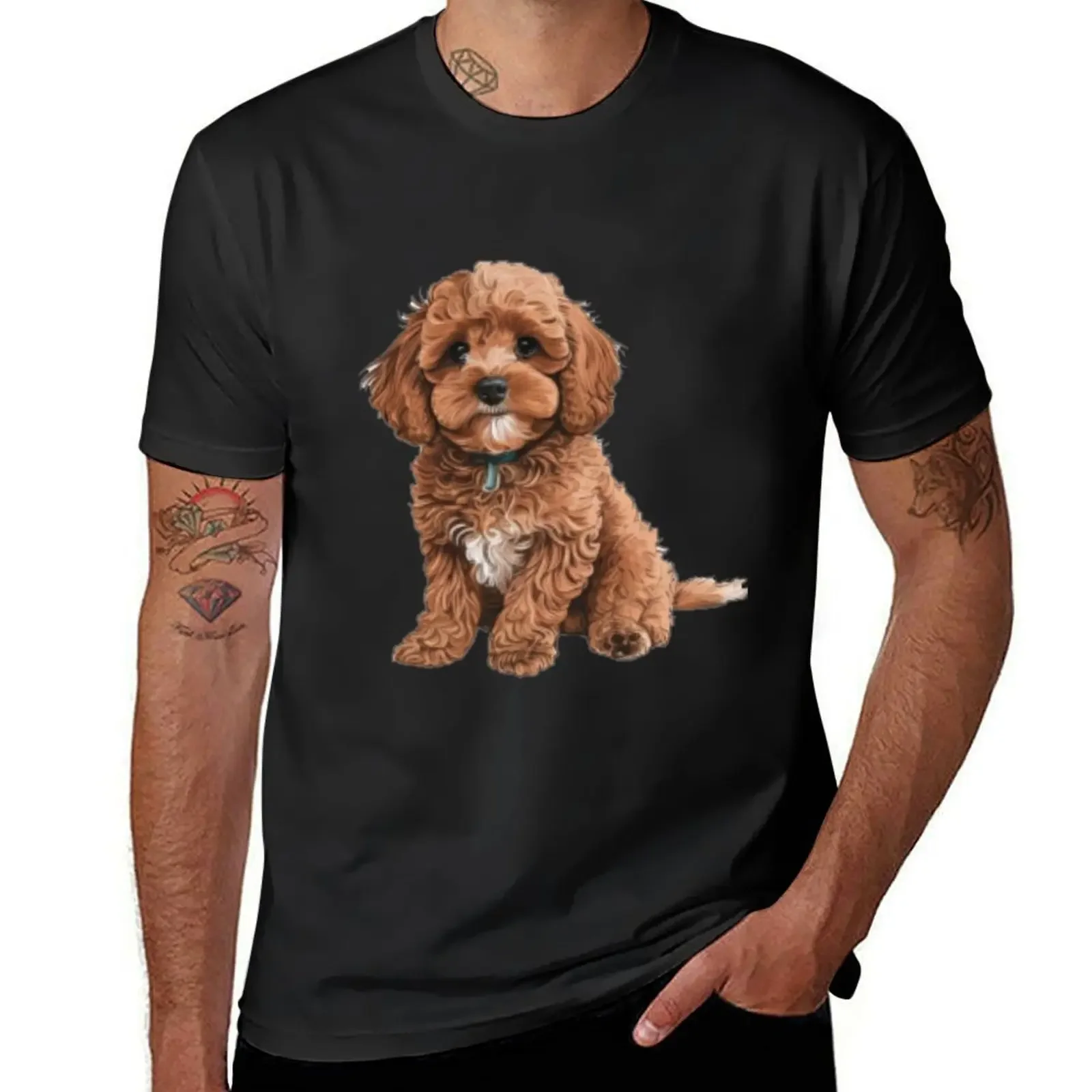 

Cockapoo Cavapoo Dog Cavalier King Charles and Poodle dog, Cavadoodle or Cavoodle T-Shirt anime t shirts mens white t shirts