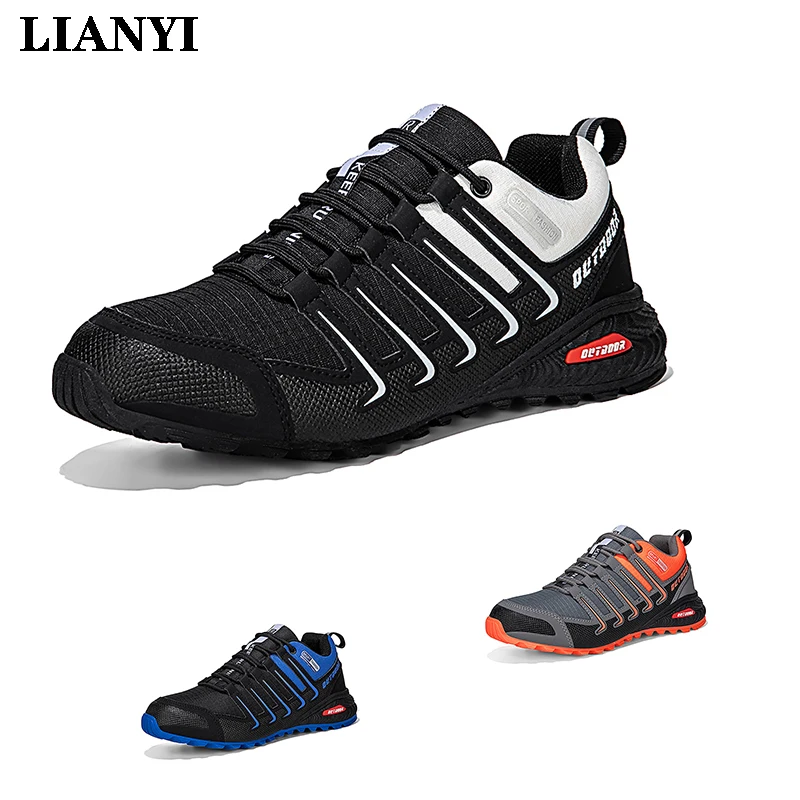 

LIANYI/мужская походная обувь, спортивная обувь для велоспорта на шнуровке, дышащая альпинистская охотничья тактическая обувь для горного велосипеда