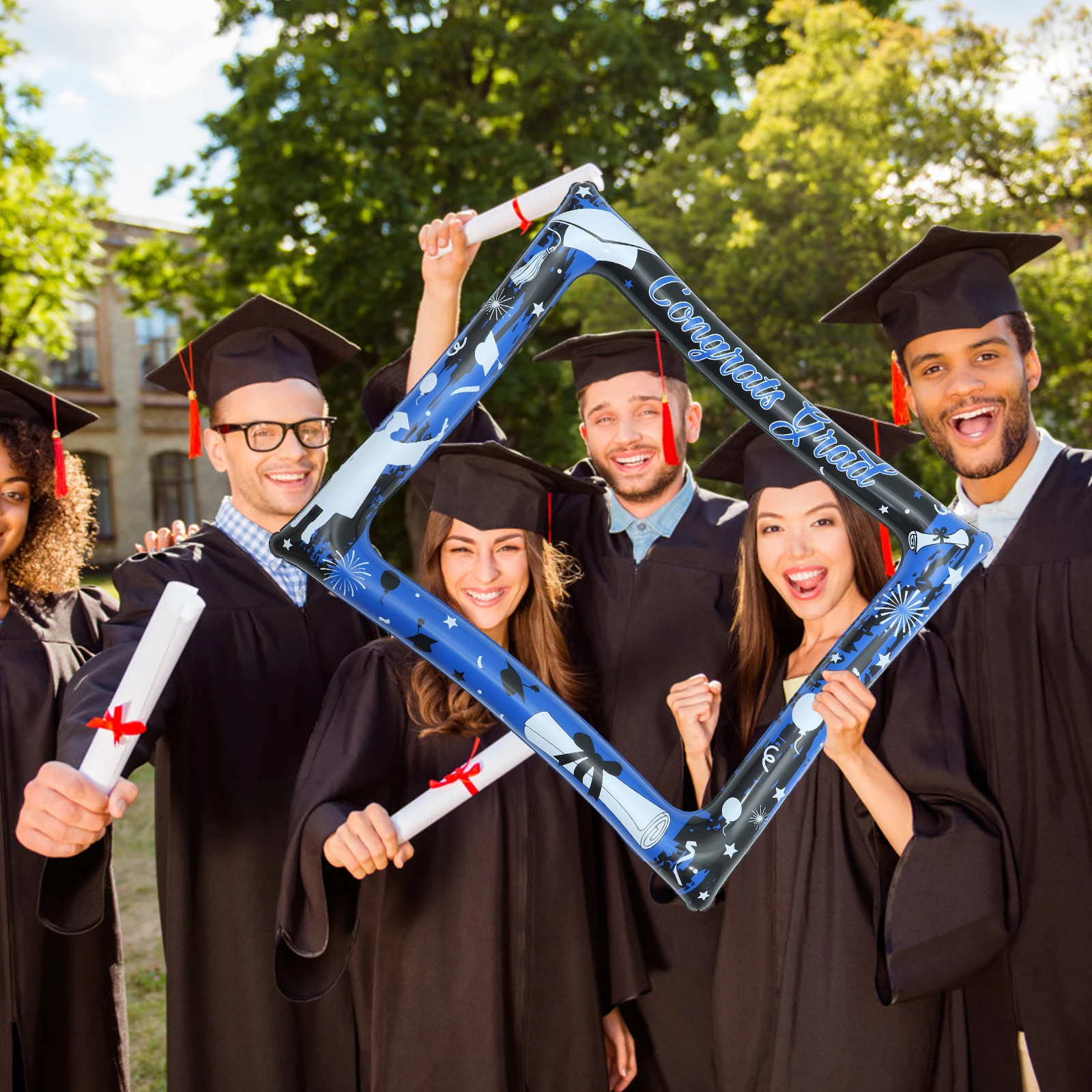 

Inflatable Photo Frame PVC Picture Frames Booth Party Decorations Graduation Props Frame Memories Photos