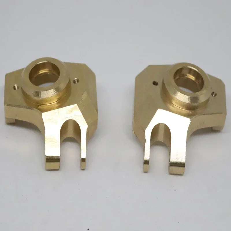 2PCS Brass Front AR44 Steering Knuckles for 1/10 RC Crawler Axial SCX10 II 90046 Upgrade Parts