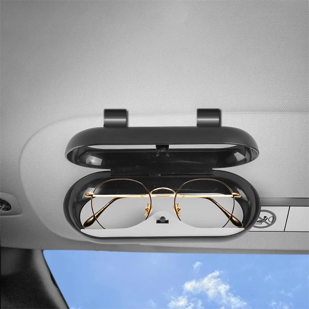 1pcs ABS Car Sun Visor Glasses Clip Metal Glasses box For Audi Sline A3 8P 8L 8V A4 B8 B6 B7 B9 A6 C6 C7 S5 A7 A5 Q5 Q3 TT A1 Q7 view 5