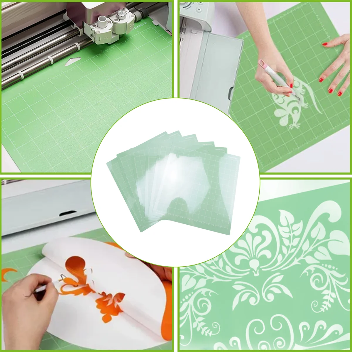 

A06K, 6 упаковок ковриков для резки для Cricut Maker 3/Maker/Explore 3/Air 2/Air/One (12X12 дюймов), стеганые коврики для крикета, аксессуары
