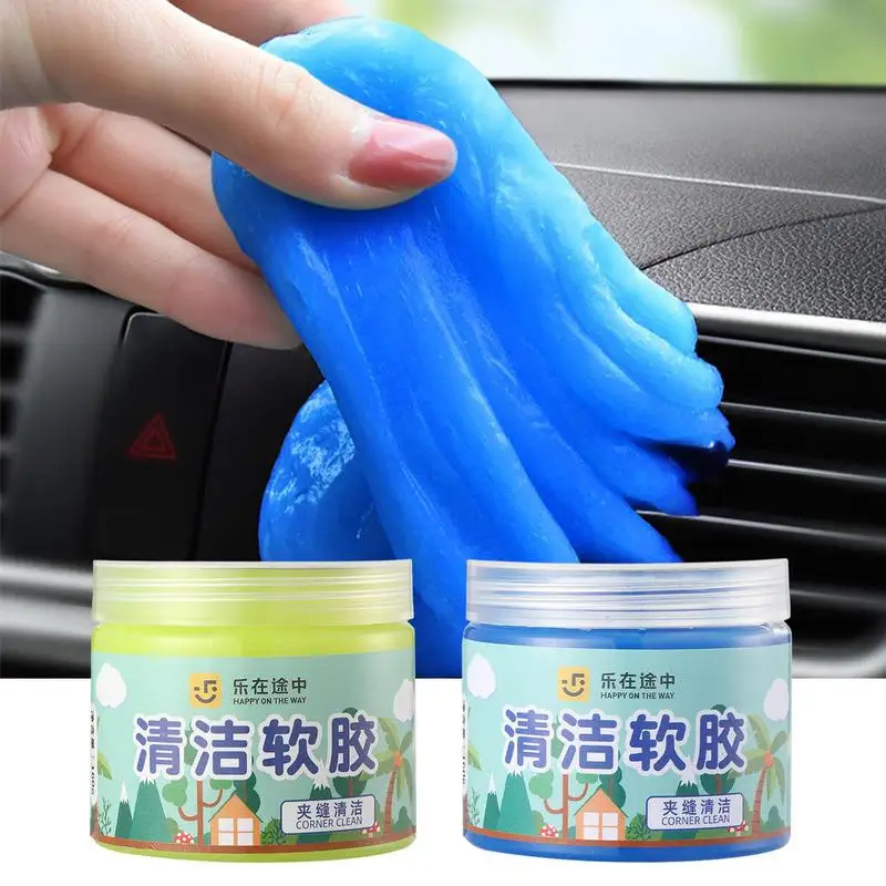 

Car Dust Cleaning Gel Multiuse Dirt Cleaner Slime Air Vent Dashboard Laptop Keyboard Dust Remover Glue Car Interior Accessories