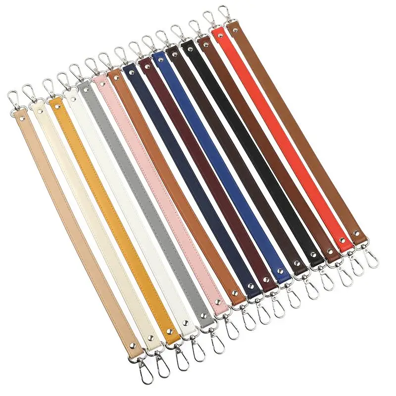 46 CM Kısa Çanta Askısı Düz Renk PU Deri Çanta Kemer Moda Kısa Çanta Kolu Faydalı Değiştirilebilir Çanta Aksesuarları Ücretsiz Kargo