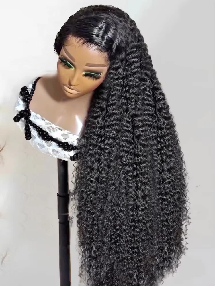 

Jerry Curly 13x6 HD Lace Front Human Hair Wig 300% Deep Water Wave Lace Frontal Wigs 40 46 Inch Remy Hair 13x4 360 Full Lace Wig