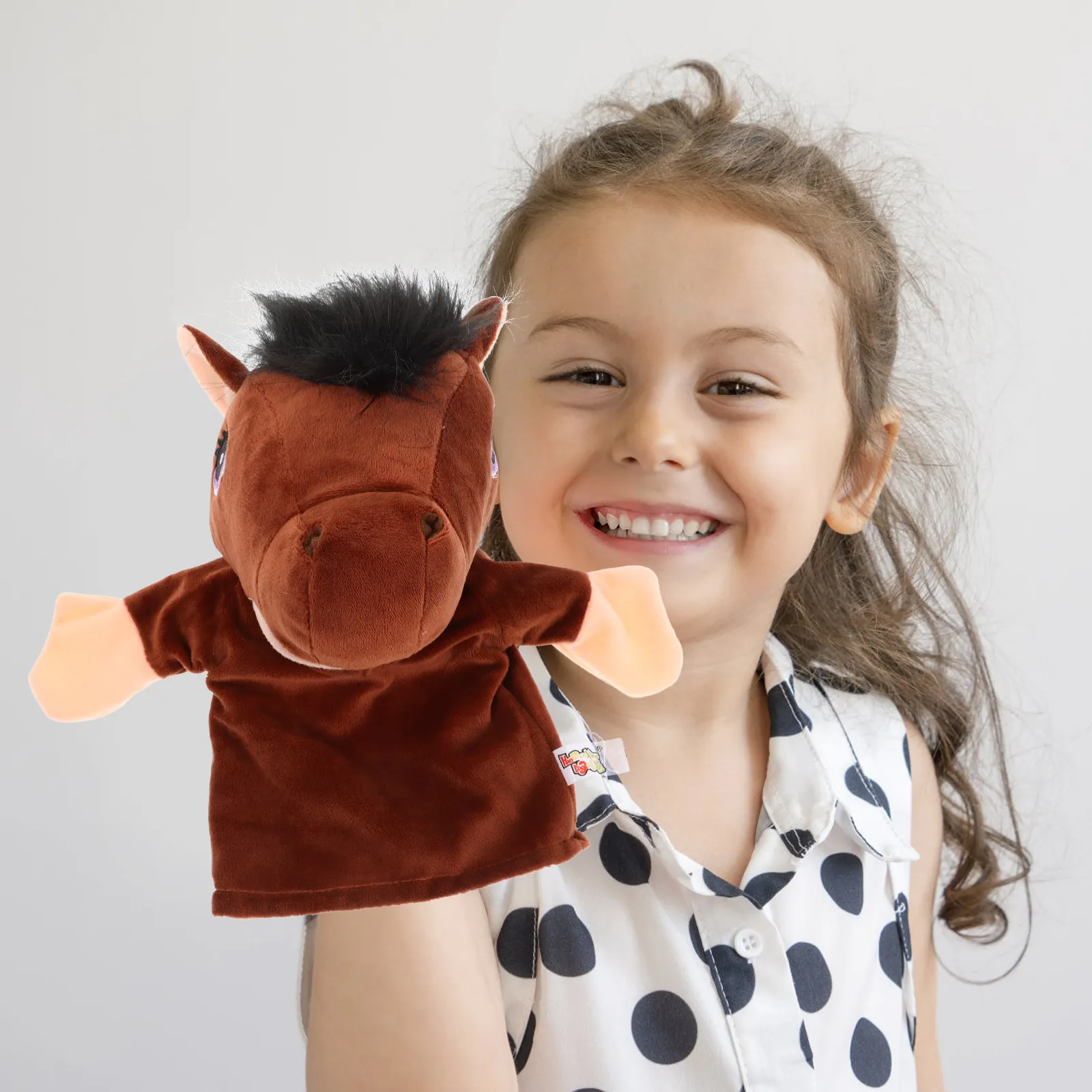 

Cute Farm Animal Hand Puppet with Movable Mouth Ideal for Parentchild Interaction Storytelling Playtime Decorative Use