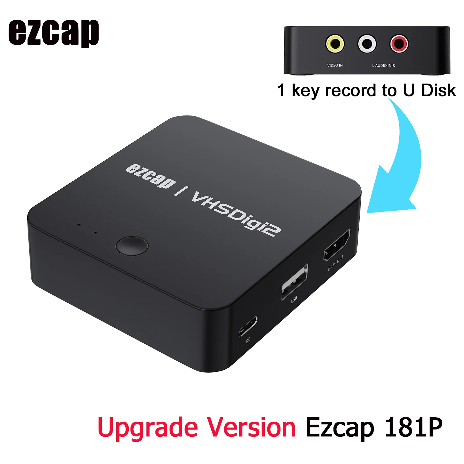 Tarjeta Captura Audio Vídeo CVBS AV – Grabación VHS VCR RCA Hi8 USB