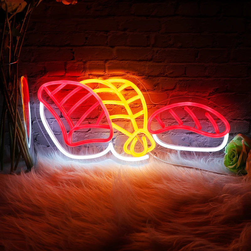 

1PC Sushi Shape LED Neon Sign Japanese Food LED Light Sign Sushi Restaurant Bar Shop Wall Decor Neon Lights Room decor