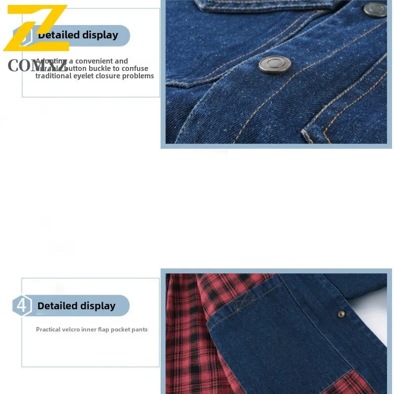 Brand Retro Denim Jacket Men Autumn Single Breasted Lapel Windproof Motorcycle Coat Men's Clothing Casual Solid Color Denim Coat