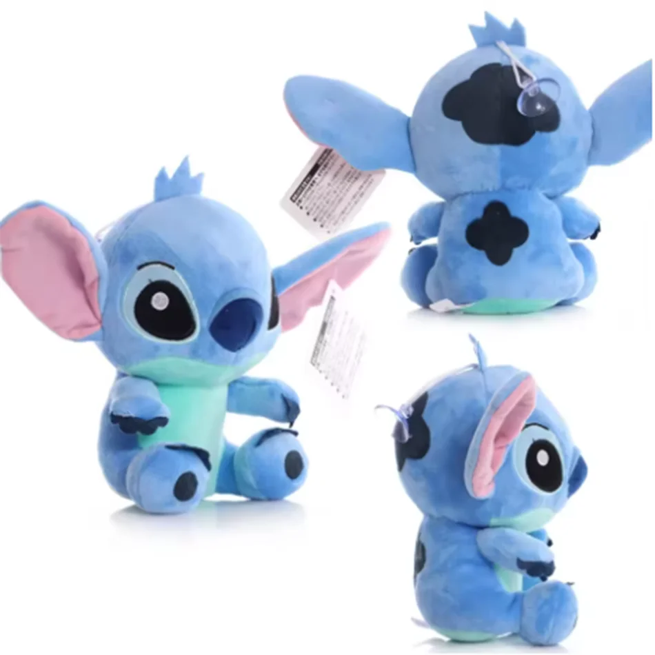 Disney lilo & stitch brinquedos de pelúcia rosa lilo azul ponto pelúcia bonecas pingente brinquedos modelos bonito menino menina presente aniversário