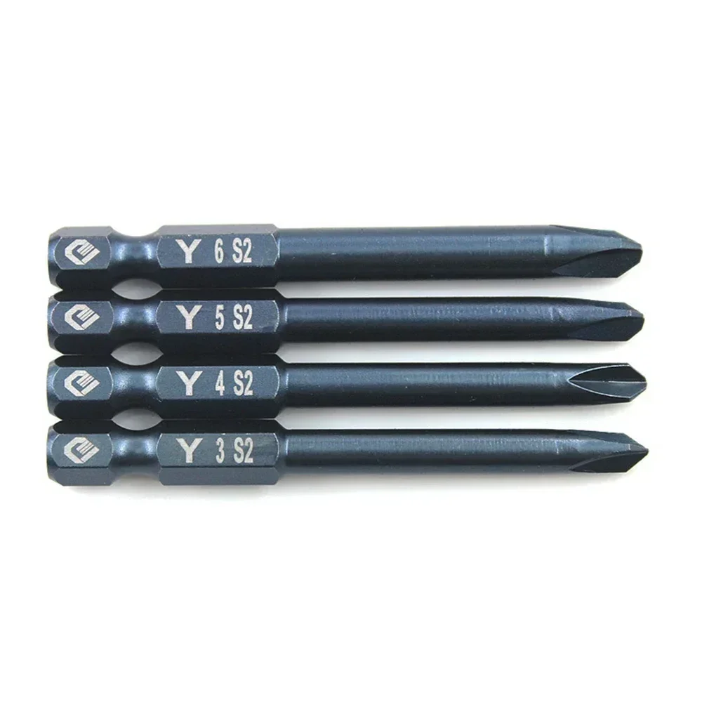 4pcs Screwdriver Bit Set 65mm Tri-wing Electric Drivers Magnetic Y Tip Head Y3 Y4 Y5 Y6 Drill Bit