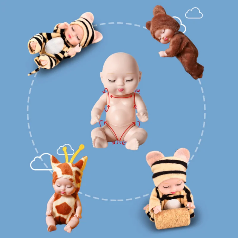 1Pc Baby Doll Simulation Rebirth Baby Bionic Soothing Doll Accessories, Girls' Toys