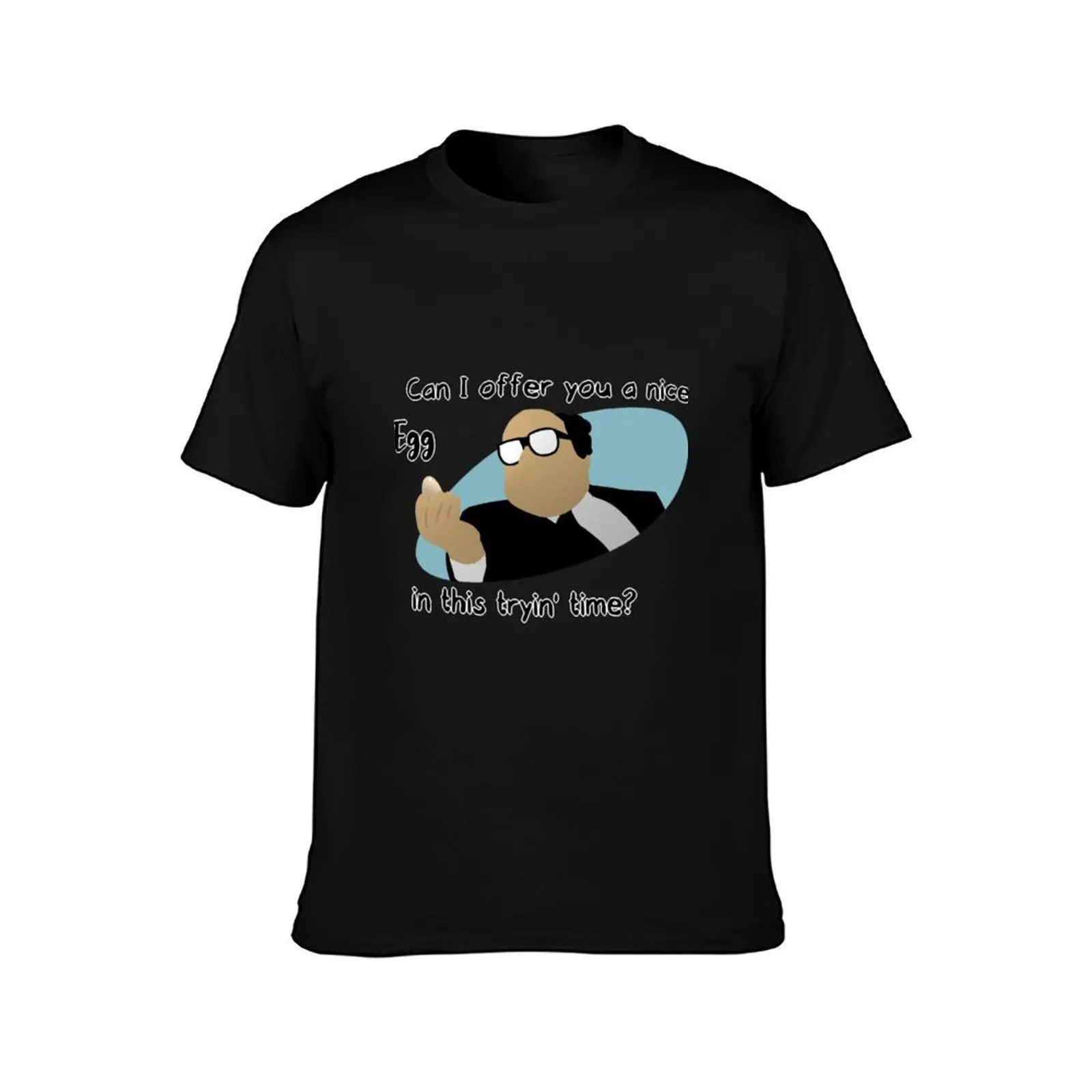 Can I offer you a nice egg T-Shirt, Summer Casual Cotton Tee, Oversized Streetwear Tops, Vintage Graphic Print, Unisex Men Women