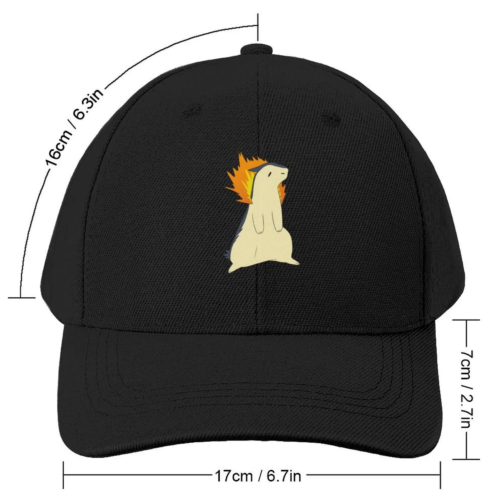 scribble typhlosion Baseball Cap derby hat Kids Hat Anime Hat hiking Men's Caps Women's