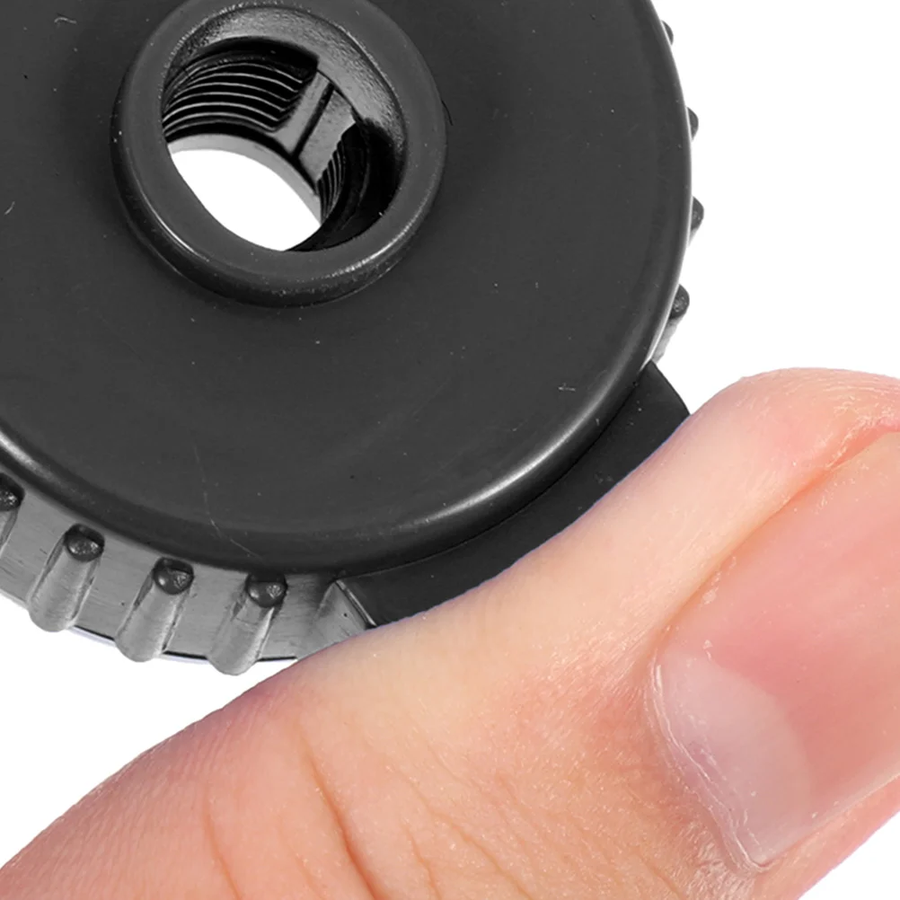 

6 Pcs Quick Release Hat Nut Cymbal Replacement Accessories Lock Clamping Black Plastic Nuts Parts