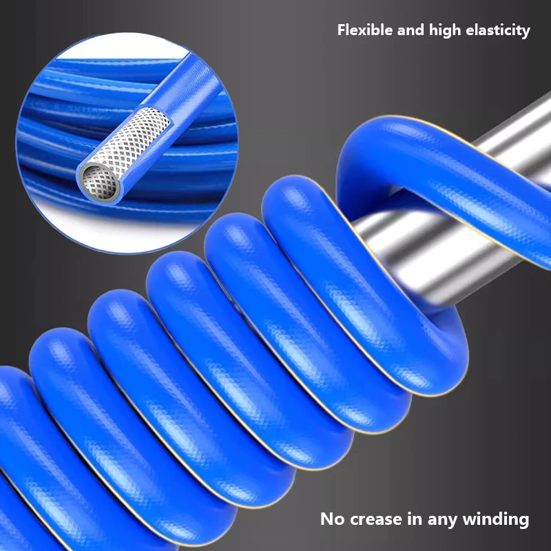 خرطوم وتركيبات ضاغط الهواء من AGASHE - 20 م/65.6 قدم و10 م/32.8 قدم، خرطوم مغطى بغزل البولي يوريثان عالي الضغط، #2