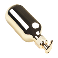 Gold Chrome Finish Soap Bottles 300ml Hand Soap Dispensers Refillable for Easy Use Suitable for Bathroom Kitchen