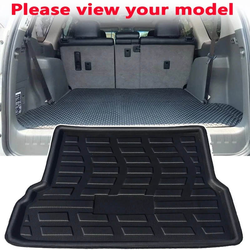 For Toyota Land Cruiser Prado J150 2010~2023 Car Rear Trunk Floor Mats Waterproof Cargo EVA Trunk Carpet Storage Pad Accessories