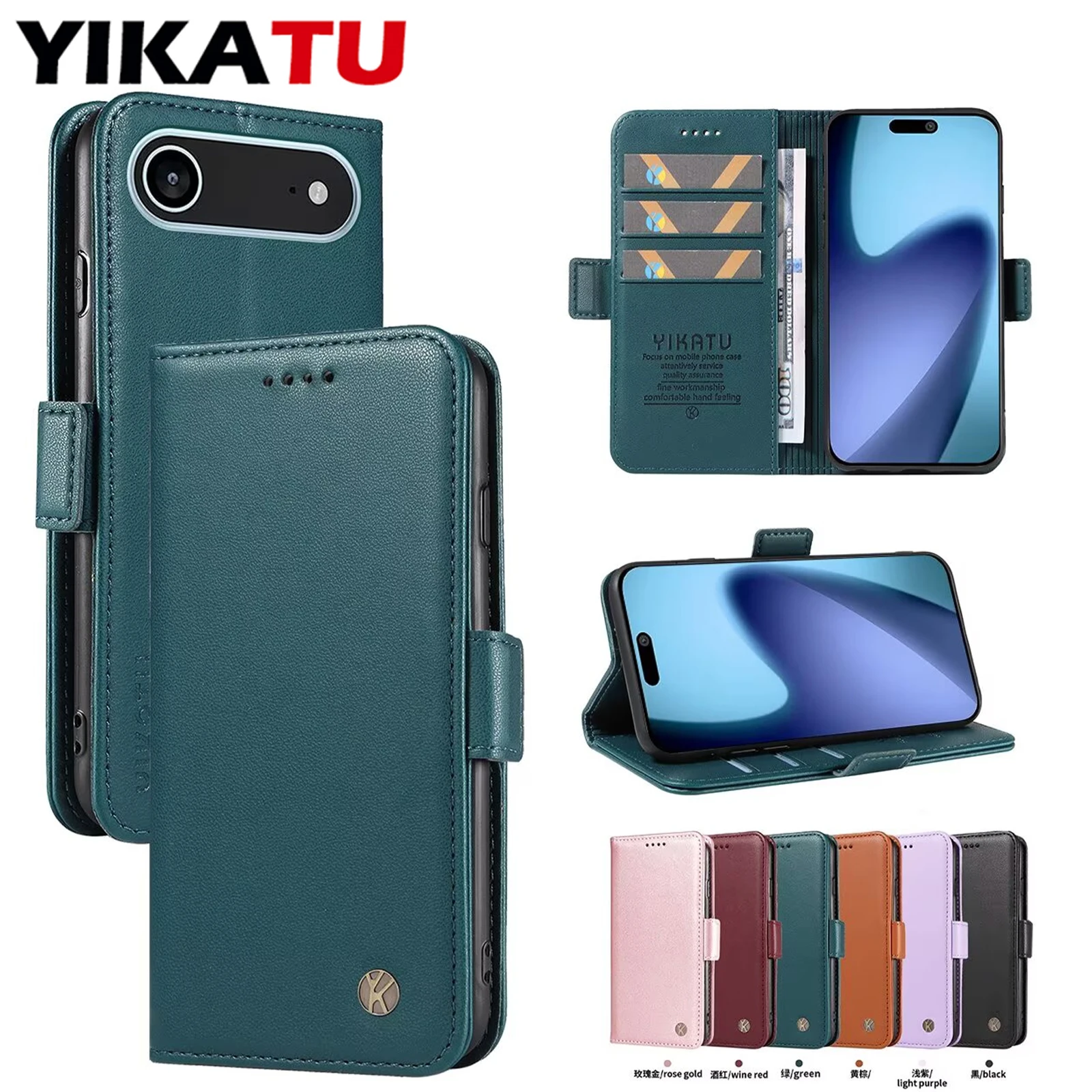 Shockproof Flip Wal…