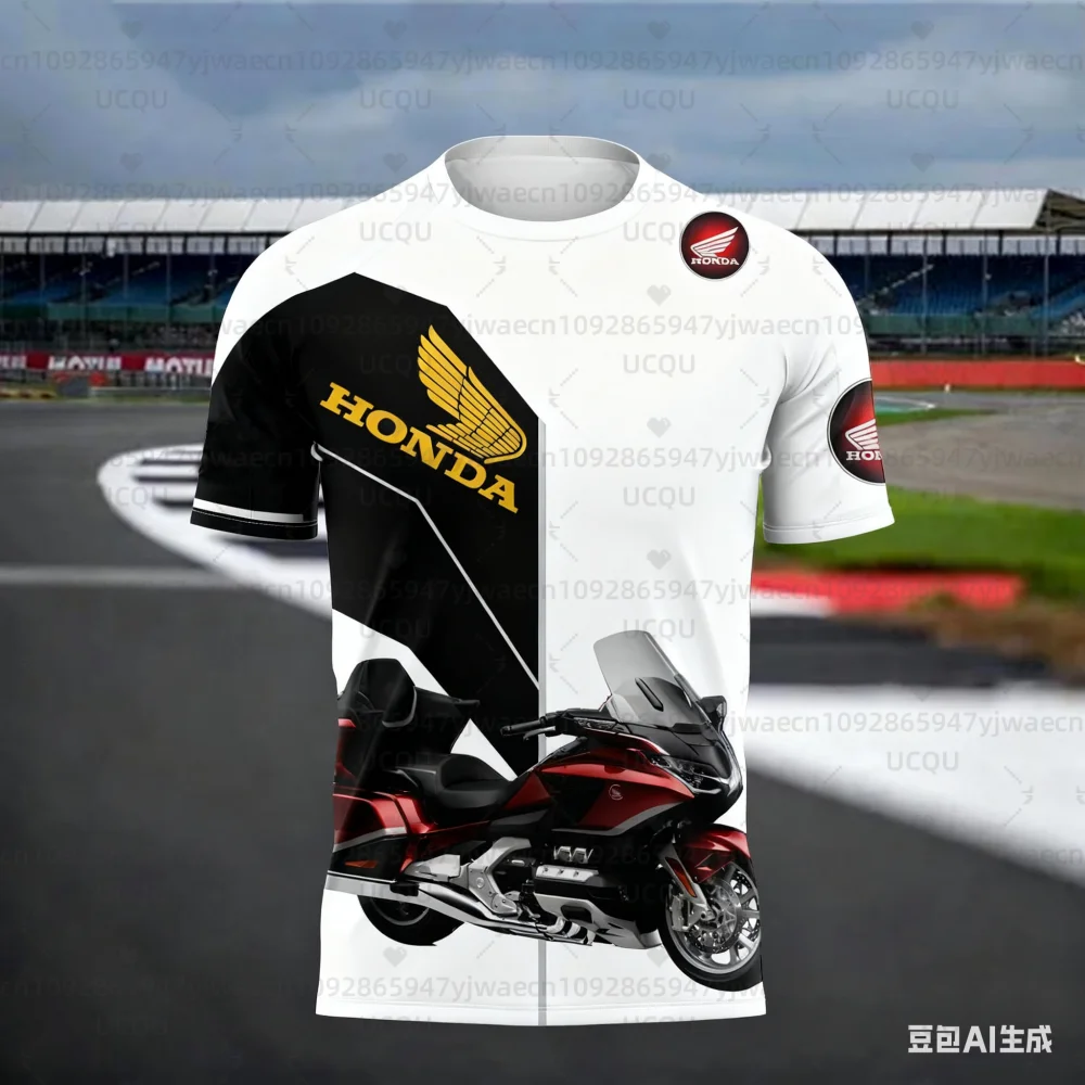 

Honda 26 New Quick-Dry Racing Men's Short Sleeve, Motorcycle Riding Sports Short Sleeve Lightweight Outdoor T-Shirt