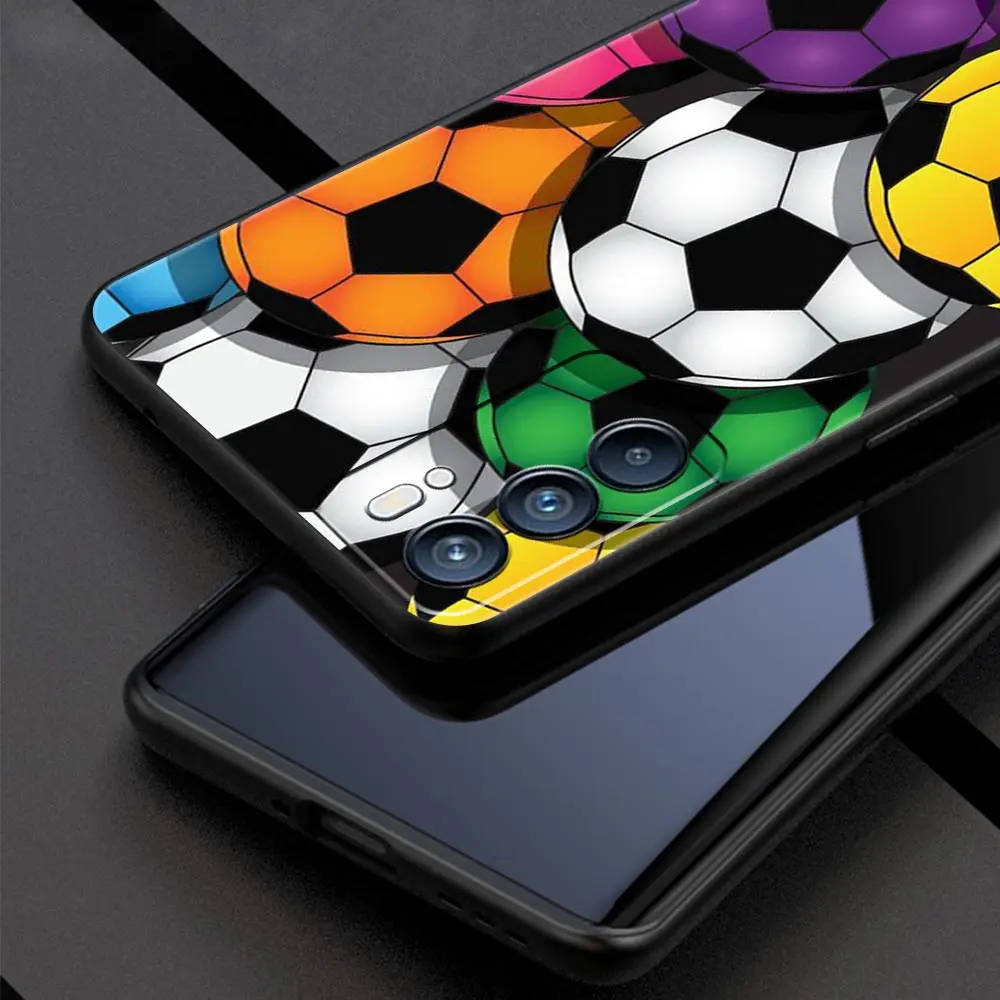 Soccer ball Football Field Phone Case For Oppo Find X5 A54 A53 A52 A9 2020 A15 A95 A76 A74 A12 Reno7 SE Reno6 Pro Plus 5G Cover