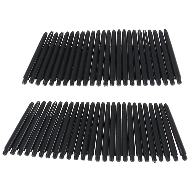 50pcs 48mm Nylon Dart Shafts 2BA Screw Thread Darts Rod Stem+Protection Ring view 5