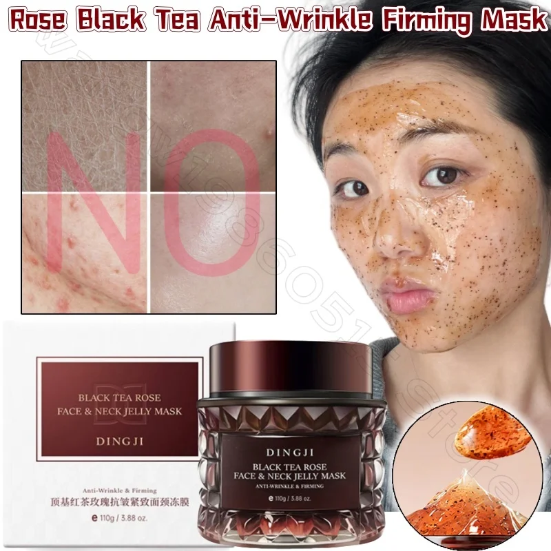 

Rose Black Tea Crystal Film 120g Anti-Wrinkle Firming Mask Moisturizing and Improve Redness Black Tea Smelting Mask